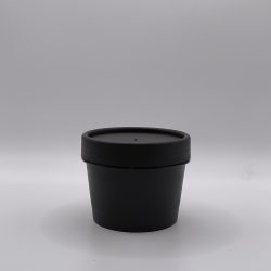 100ml Black plastic scrub pot