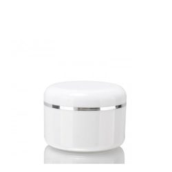 100ml Glossy white plastic jar