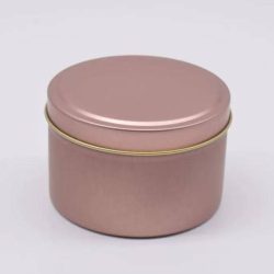 4OZ GOLD ROSE TIN JAR